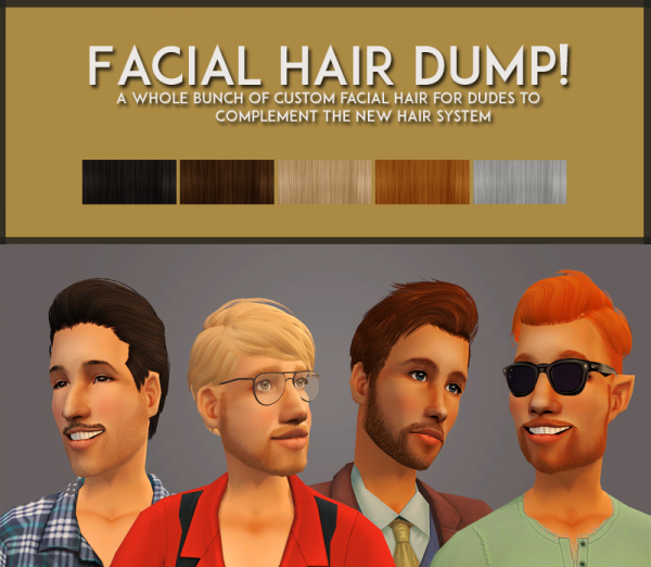 Mikexx2 Facial Hair Dump by simsfinds - The Sims 2 Custom Content