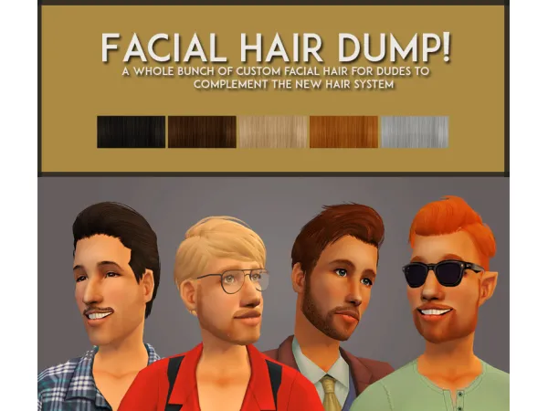 Mikexx2 Facial Hair Dump - The Sims 2 Custom Content