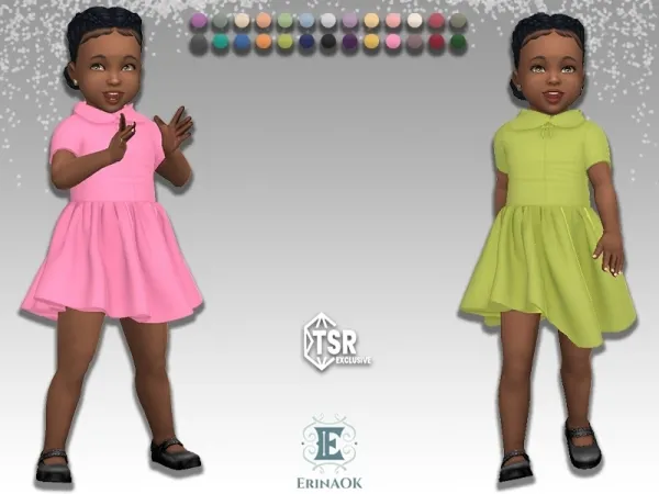 Alpha erinaok toddler dress 070225 - The Sims 4 Custom Content
