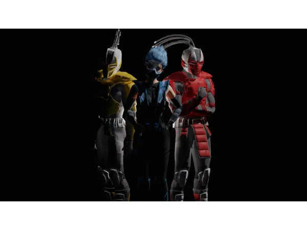 Alpha Cyber Lin Kuei Character Pack by kombatsims - The Sims 4 Custom Content