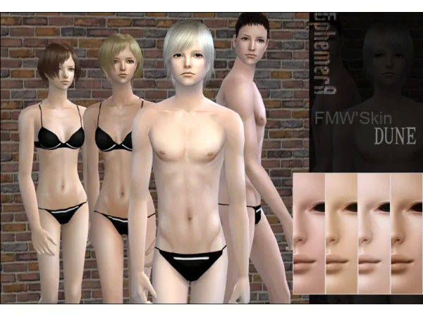 [EphemerA]FMW'Skin DUNE Set - The Sims 2 Custom Content