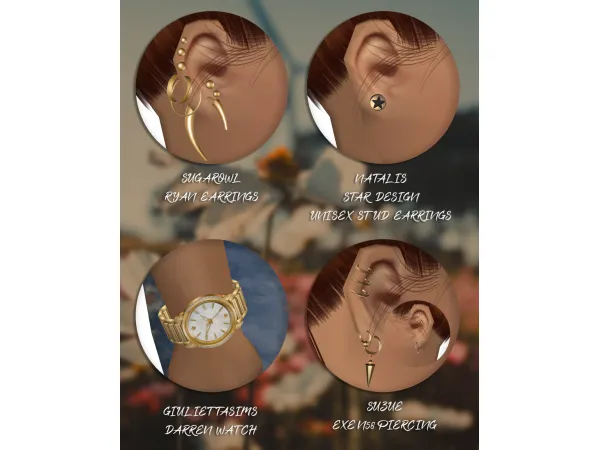 fakebloood Four random 4t2 accessories - The Sims 2 Custom Content
