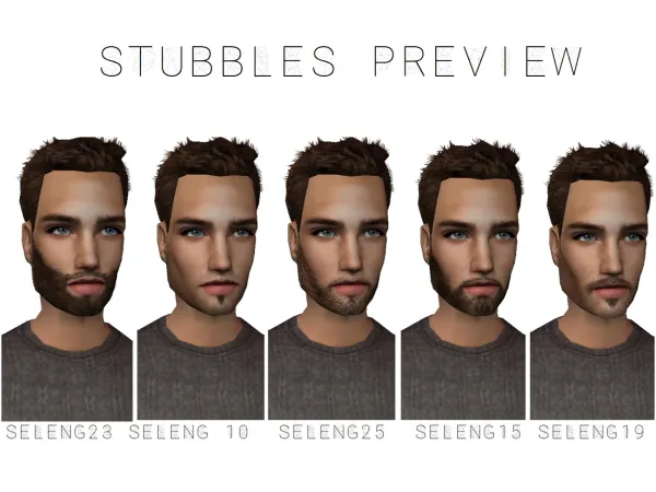 SET OF 5 STUBBLE SHADES FOR YOUR SIMS GUYS by grecadeasims - The Sims 2 Custom Content