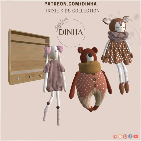 Alpha Trixie Kids Collection by dinhagamer - The Sims 4 Custom Content
