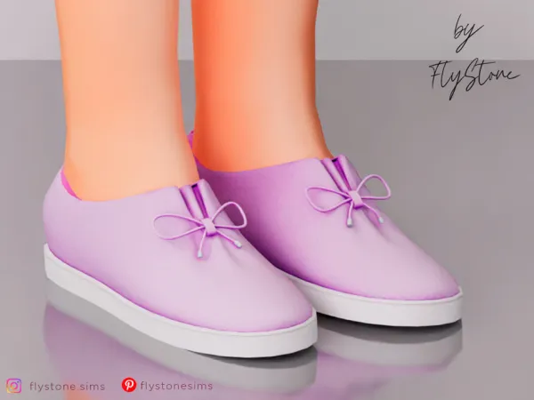 Maxis Match Child Soft Suede Sneakers by FlyStone - The Sims 4 Custom Content