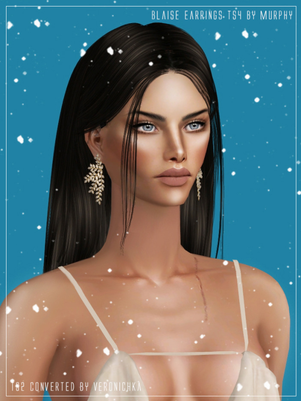 MURPHY Blaise Earrings 4t2 by simsfinds - The Sims 2 Custom Content