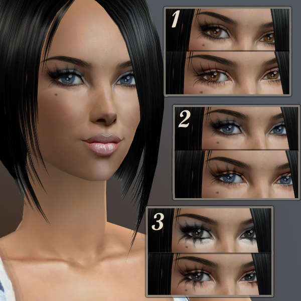 Diva eyelashes by simsfinds - The Sims 2 Custom Content