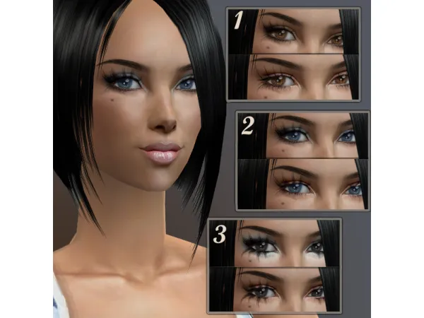 Diva eyelashes by Lyholy - The Sims 2 Custom Content