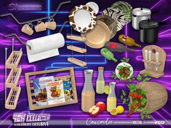 Alpha Y2K Concordia Clutter - The Sims 4 Custom Content