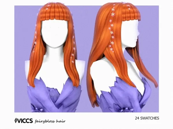 Maxis Match VICCS_ FAIRYBLOSS HAIR (TEEN ELDER) - The Sims 4 Custom Content
