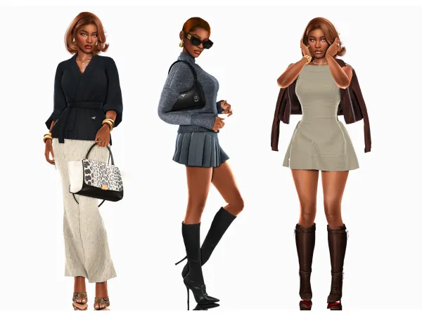 Alpha Looking Chic Spring edition by wannabe - The Sims 4 Custom Content