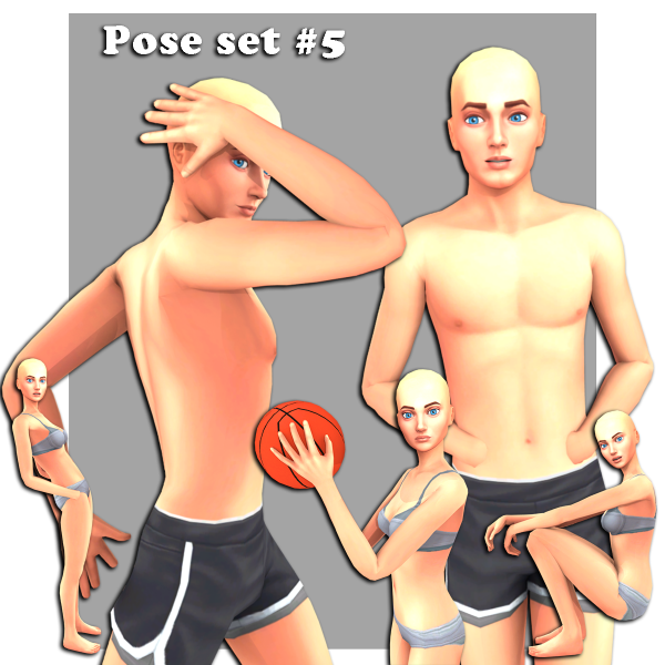 Alpha Pose set 5 by simmer_creator - The Sims 4 Custom Content