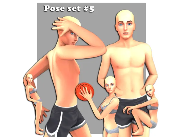 Alpha Pose set 5 - The Sims 4 Custom Content