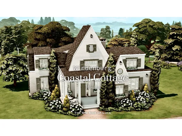 Maxis Match Coastal Family Cottage Windenburg by TheSimSideofLuca - The Sims 4 Custom Content