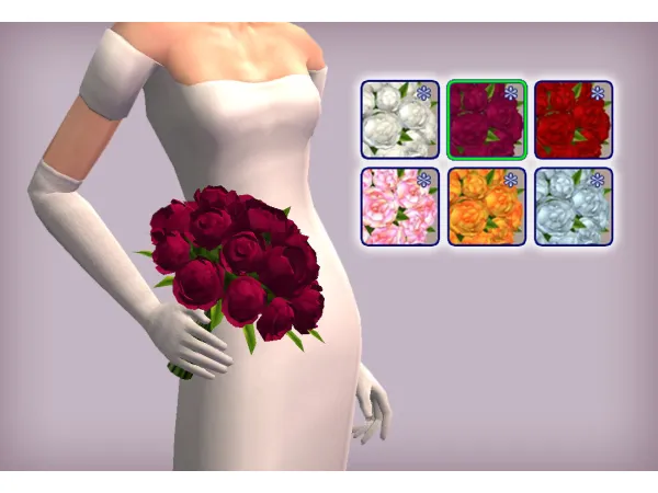 BEO Wedding Bouquet Accessory for by jacky93sims - The Sims 2 Custom Content