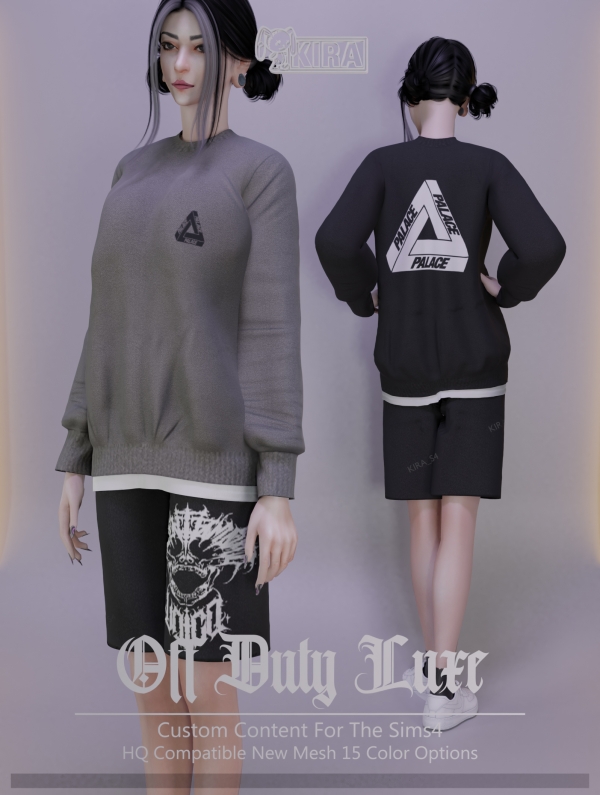 Alpha Kira_Off Duty Luxe by kira_s4 - The Sims 4 Custom Content