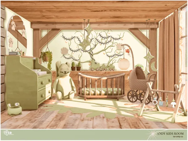 Alpha Andy Kids Room by Moniamay72 - The Sims 4 Custom Content