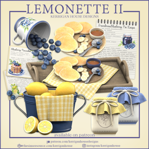 [KHD] Lemonette II Set by simsfinds - The Sims 3 Custom Content