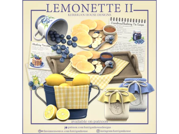 Sims 3 Alpha Kitchen Objects CC: [KHD] Lemonette II Set by kerriganhouse