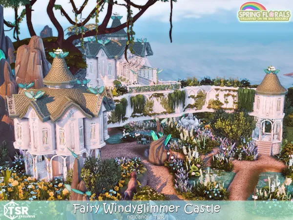 Spring Florals - Fairy Windyglimmer Castle No CC by nolcanol