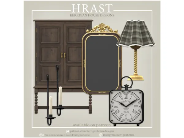 Sims 3 Alpha Miscellaneous Objects CC: Hrast Set by kerriganhouse