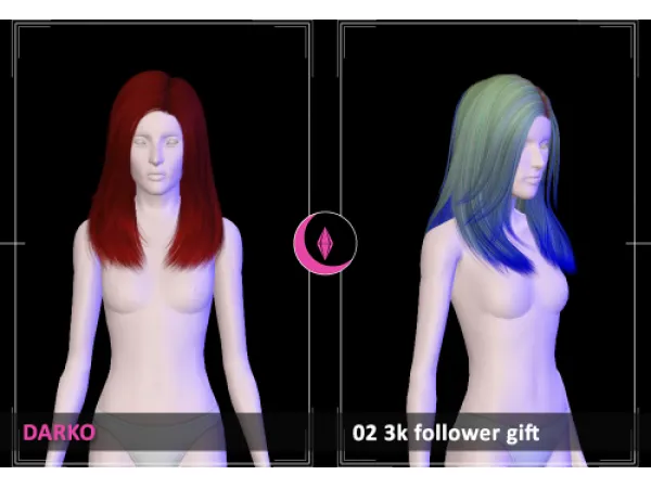 DARKO 02 3K FOLLOWER GIFT by carversims - The Sims 3 Custom Content