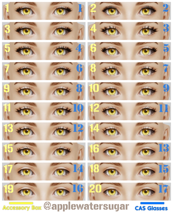 More Lashes pixel architect by simsfinds - The Sims 2 Custom Content