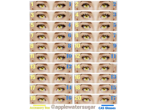 More Lashes pixel architect by the - The Sims 2 Custom Content