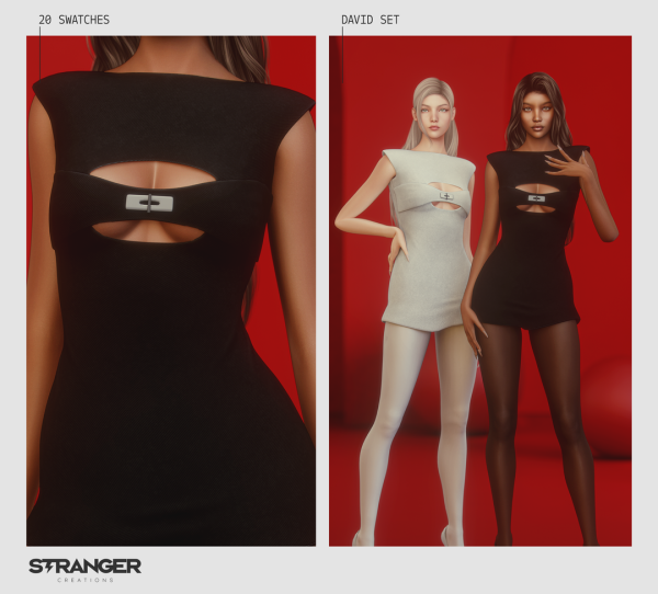 Alpha David Set by stranger - The Sims 4 Custom Content