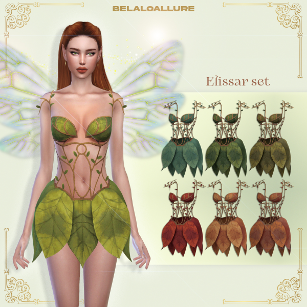 Alpha Belaloallure_Elissar fairy set by simsfinds - The Sims 4 Custom Content