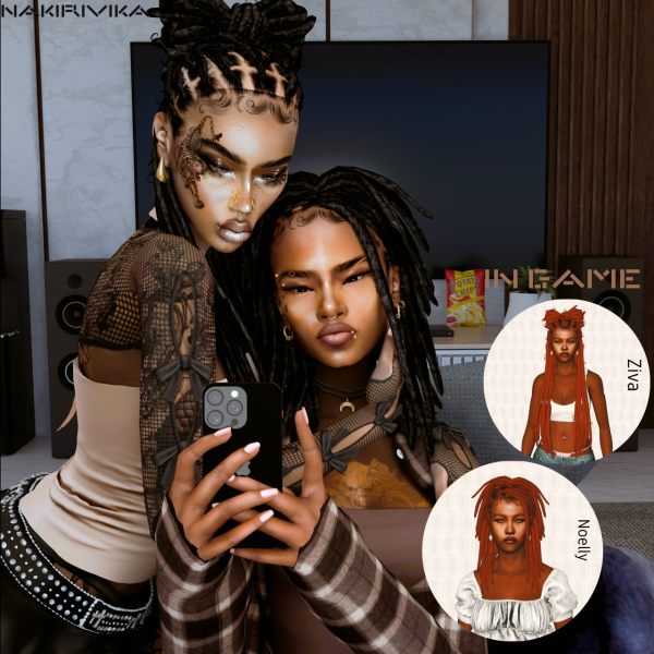 BADDIESIMS NOELLY ZIVA HAIRSTYLES 4T3 by simsfinds - The Sims 3 Custom Content