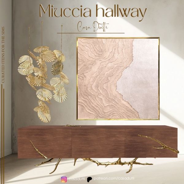 Alpha Miuccia Hallway by casadutti - The Sims 4 Custom Content