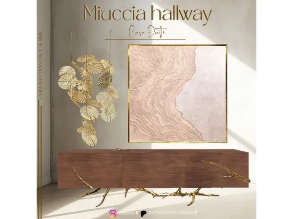 Alpha Miuccia Hallway - The Sims 4 Custom Content