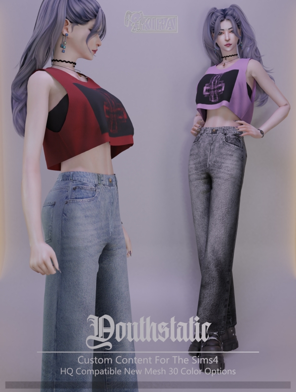 Alpha Kira_Youthstatic by kira_s4 - The Sims 4 Custom Content