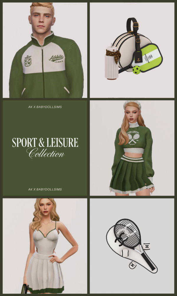 Maxis Match AK x BABYDOLLSIMS SPORT LEISURE by simsfinds - The Sims 4 Custom Content