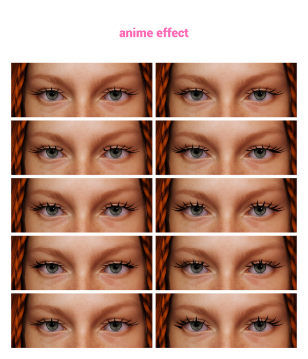 eyelashes set for by simsfinds - The Sims 3 Custom Content