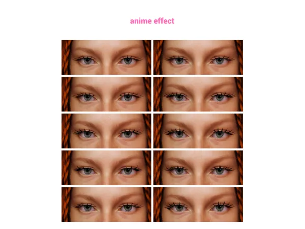 eyelashes set for by SourLemonSimblr - The Sims 3 Custom Content
