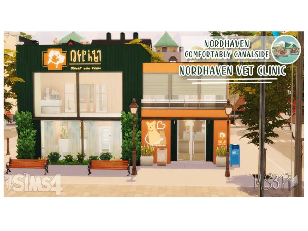 Maxis Match Vet Clinic Nordhaven by MS3P - The Sims 4 Custom Content