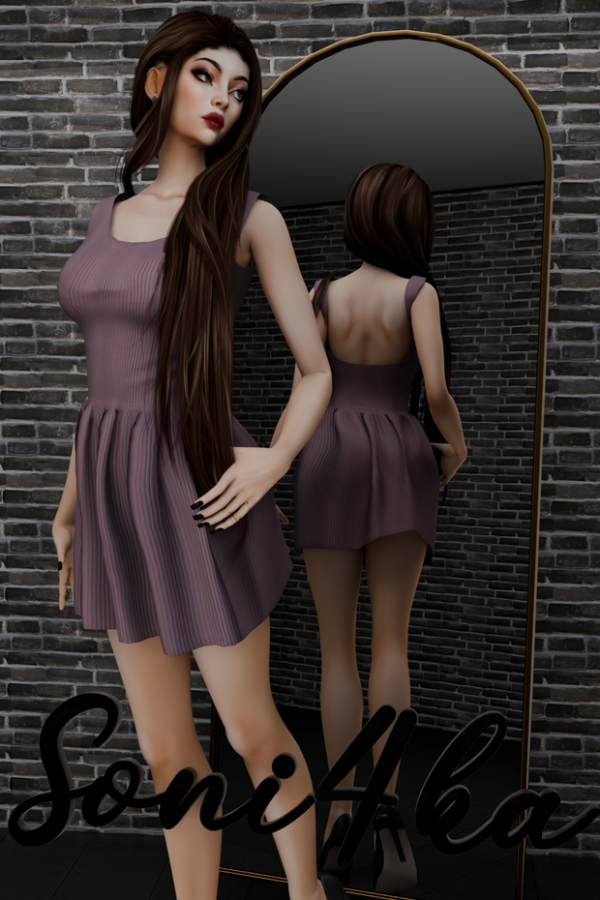 Mix Everyday Dress by simsfinds - The Sims 4 Custom Content