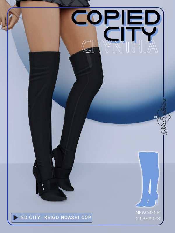 Alpha Chynthia Boots by simsfinds - The Sims 4 Custom Content