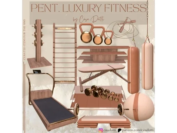 Alpha PENT Luxury Fitness - The Sims 4 Custom Content