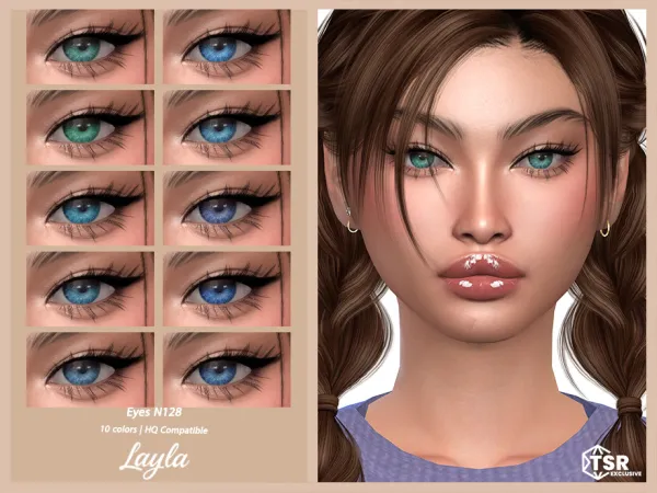 Alpha tsr Eyes N128 - The Sims 4 Custom Content