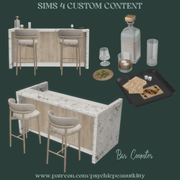 Mix Bar by psychicpeanutkitty - The Sims 4 Custom Content