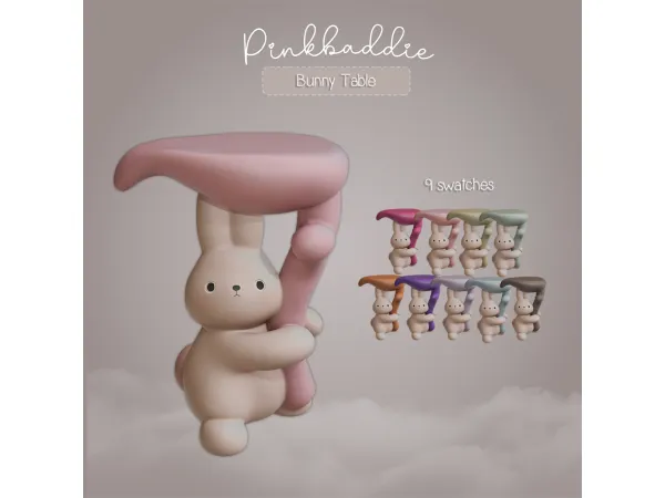 Mix Bunny Table - The Sims 4 Custom Content