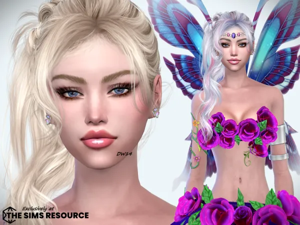 Alpha Lilia Leaf - The Sims 4 Custom Content