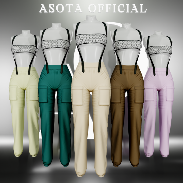 Alpha [ASOTA OFFICIAL] Omara Overall by asotaofficial - The Sims 4 Custom Content
