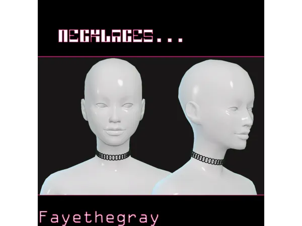Maxis Match honeycomb link choker by fayethegray - The Sims 4 Custom Content