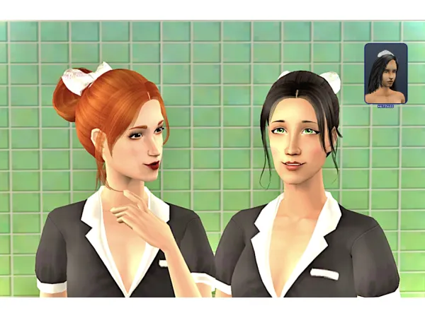 Maid Hair Default Replacement by summersmemory - The Sims 2 Custom Content