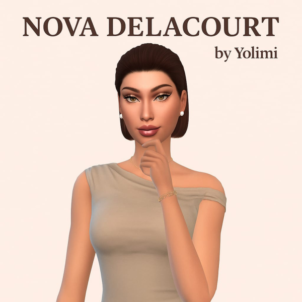 Maxis Match Meet Nova Delacourt Latte Luxe Sim by yolimi - The Sims 4 Custom Content
