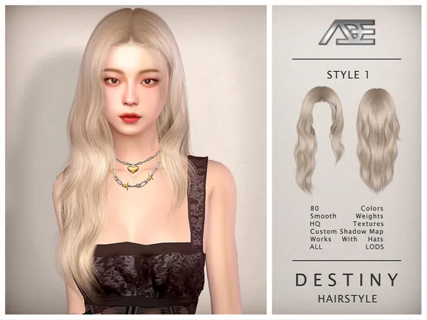 Alpha Destiny Style 1 - The Sims 4 Custom Content